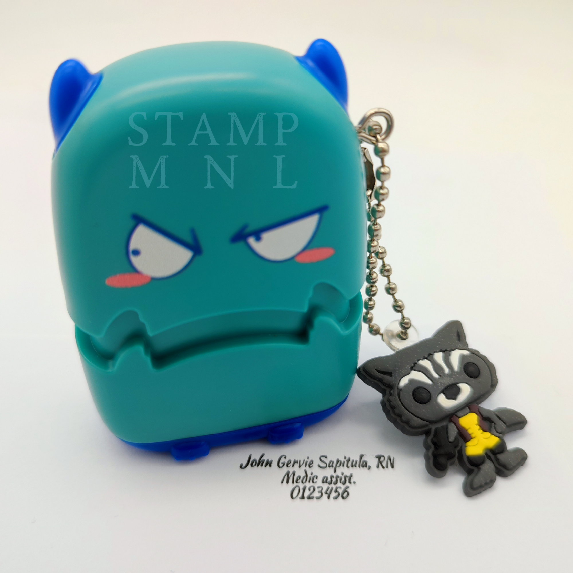 Super Cute Pre-ink Rubber Stamp Kiddo Stamp Monster Custom Made